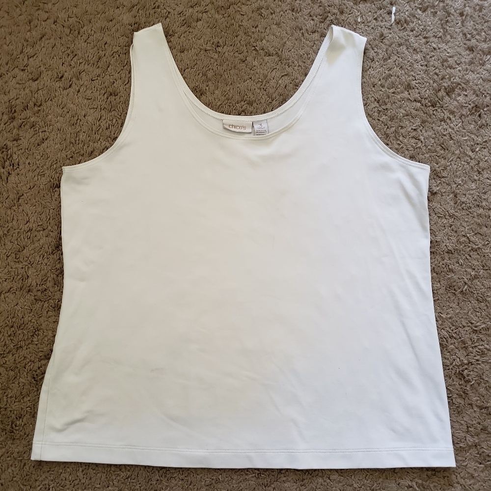 BUNDLE ONLY Chicos Microfiber Tank White Sz 3 16